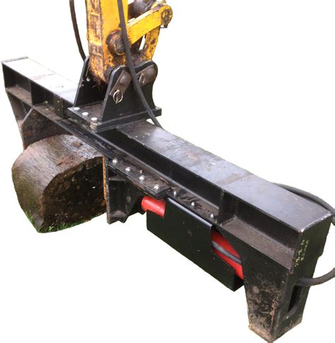 log splitter on mini excavator|wood splitters for mini excavators.